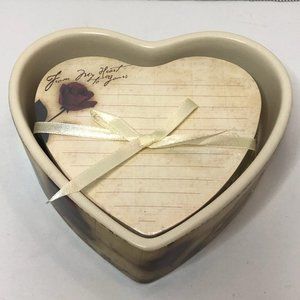 Thirstystone Heart Shaped Coasters From your Heart to Mine